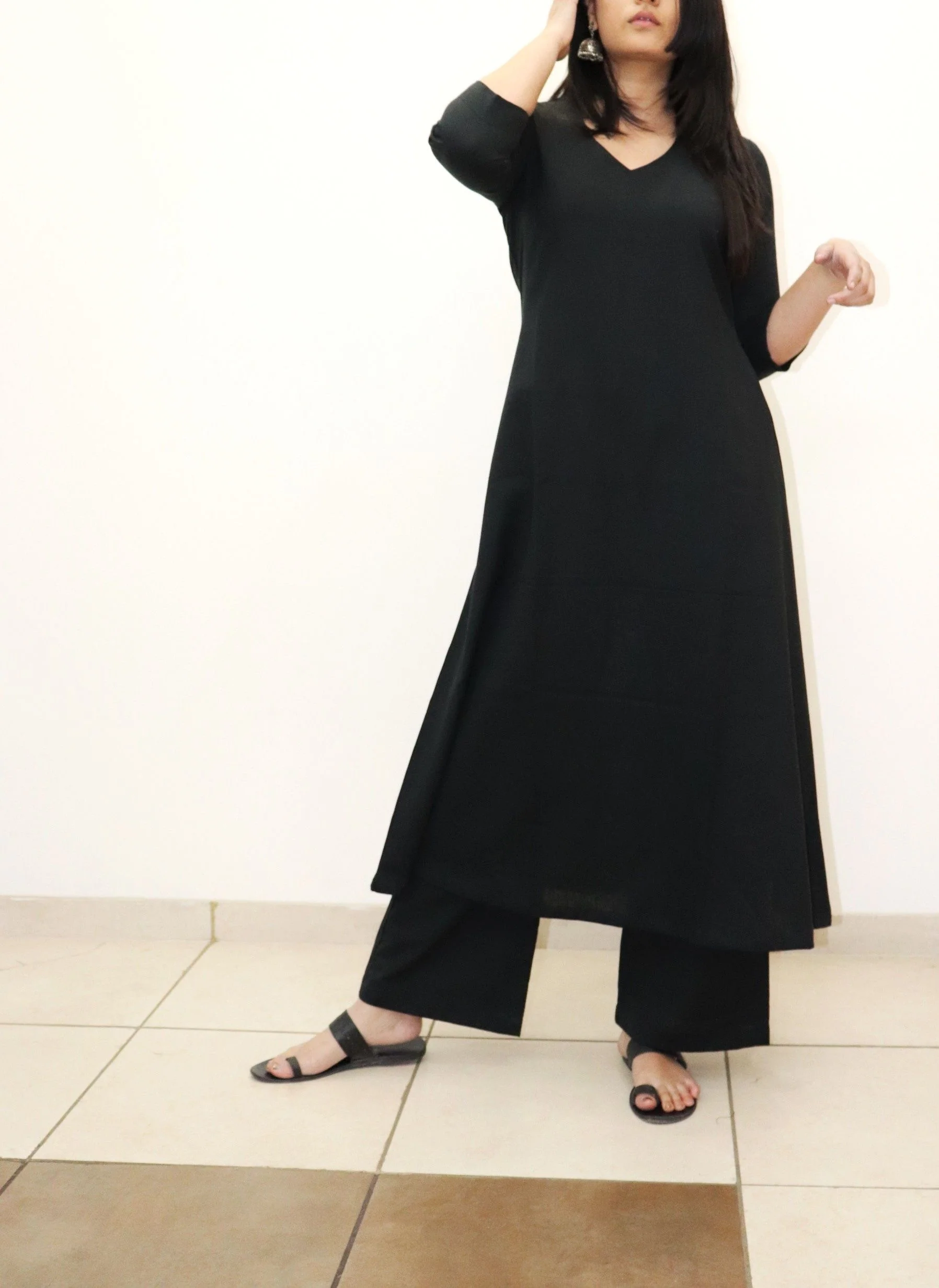 Black Tami Handloom Cotton Set - Image 4