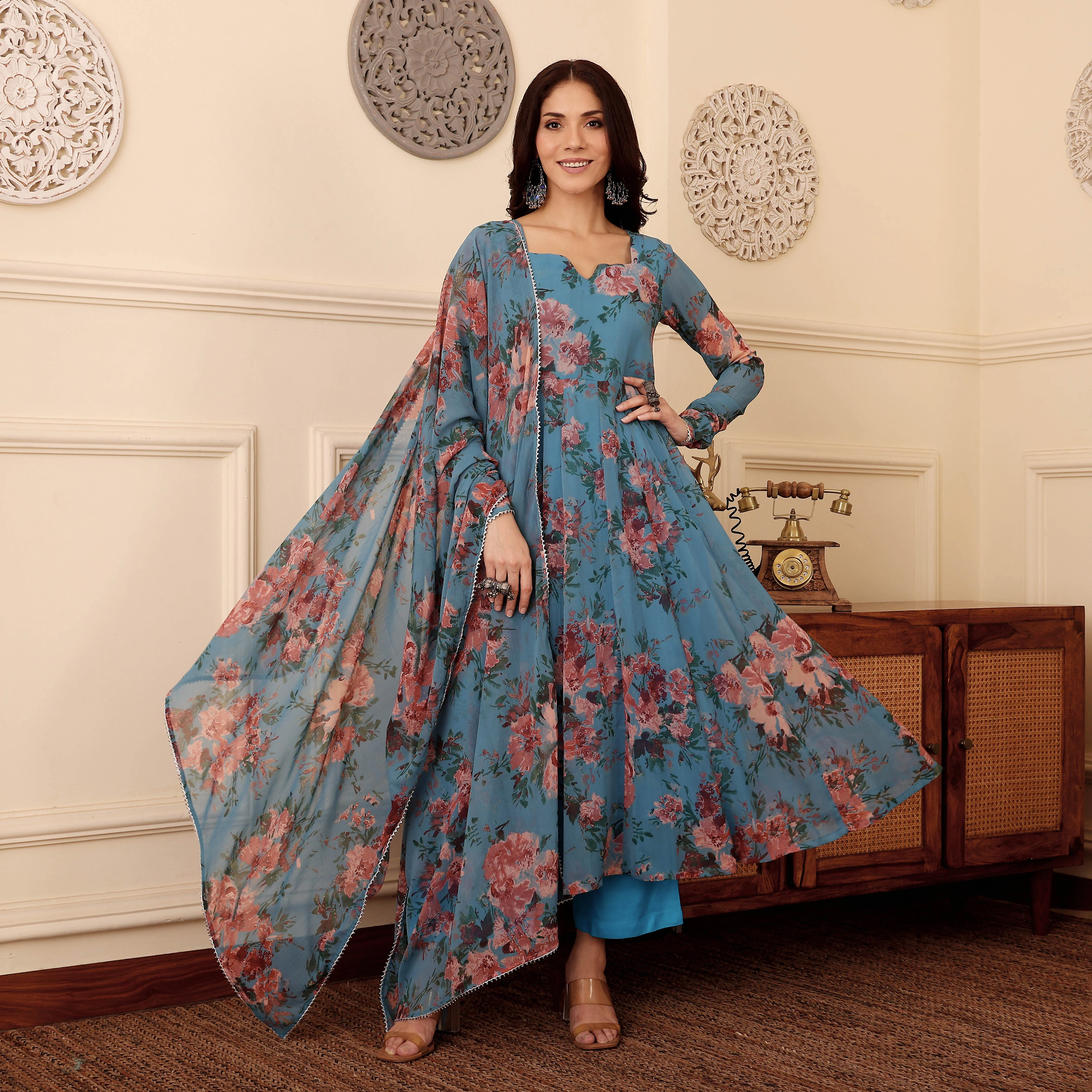Chandramalika Georgette Set
