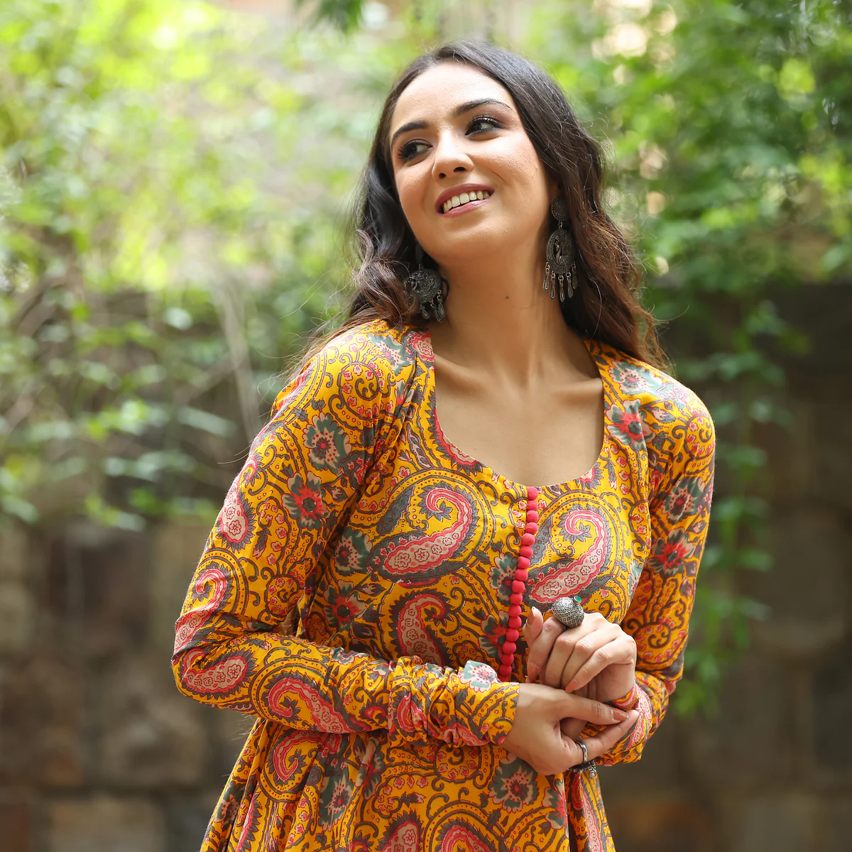 Ullaas Gher paisley jal printed Cotton Kurta - Image 4